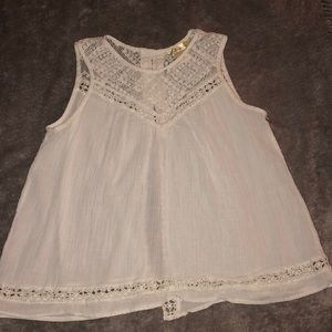 White top with open back